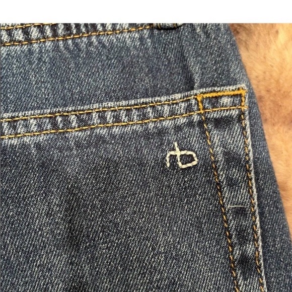 Rag & Bone Logan Mid-Rise Wide Leg Jeans in Annalise Size 25 - Picture 7 of 10